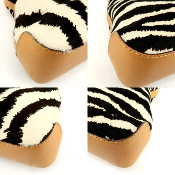 💎✨Authentic✨💎GUCCI Haraco Leather One Shoulder Bag Zebra - Picture 10 of 17